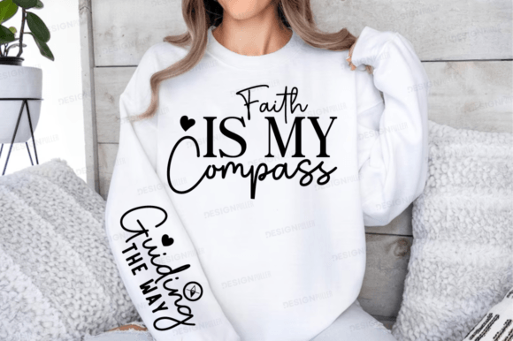 Faith is My Compass Sleeve Svg Design T-Shirt Designs