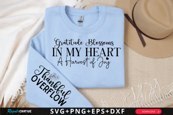 Gratitude Blossoms in My Heart SVG