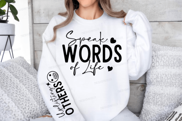 Speak Words of Life Sleeve Svg Design